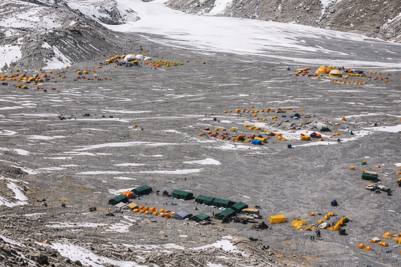 Mt Everest North Base Camp in Tibet